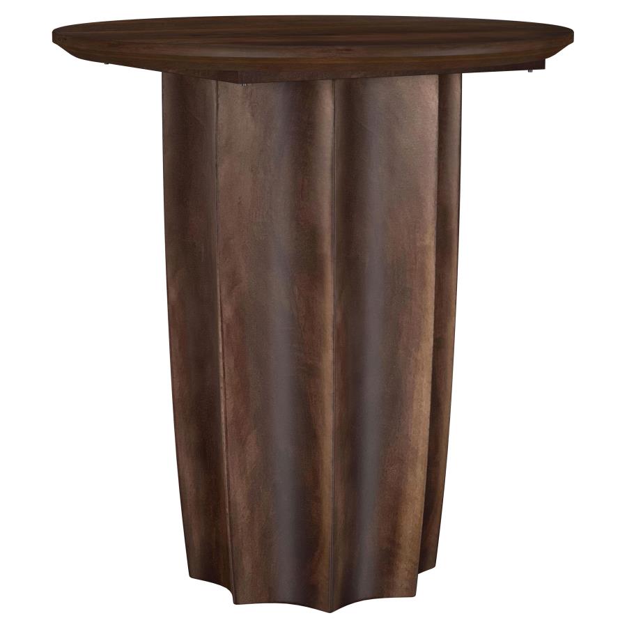 (image for) Cayenne Solid Mango Wood Accent Side End Table Walnut