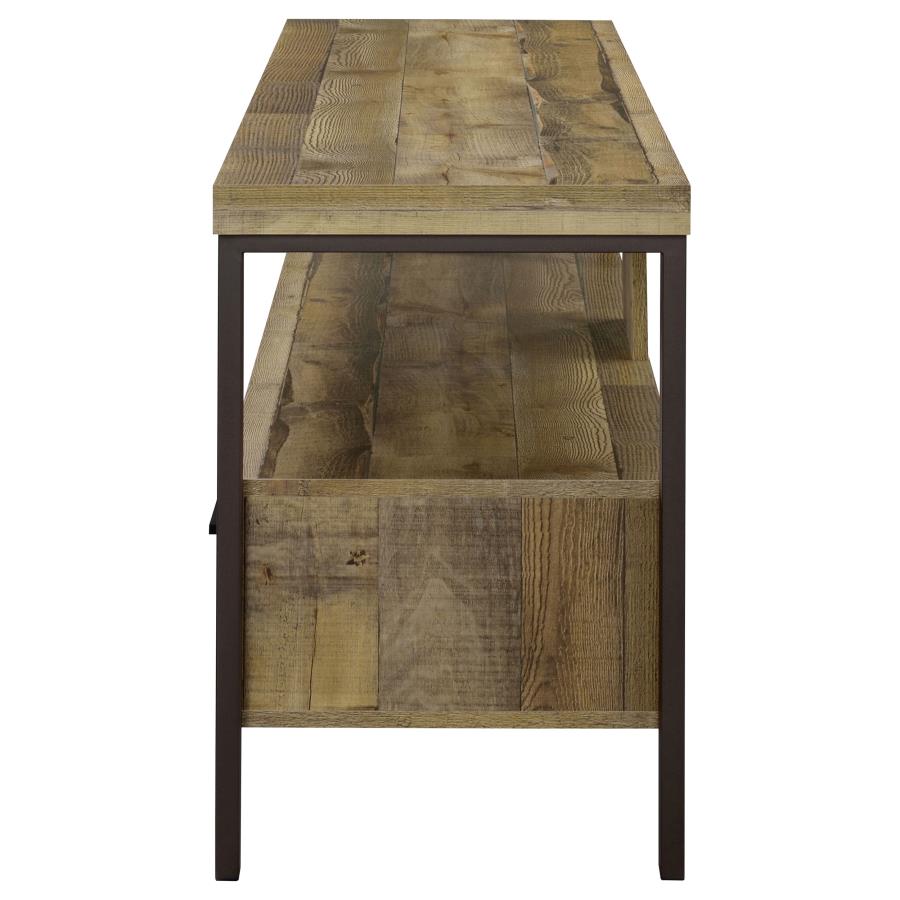 (image for) Ruston 2-drawer Engineered Wood 59" TV Stand Weathered Pine