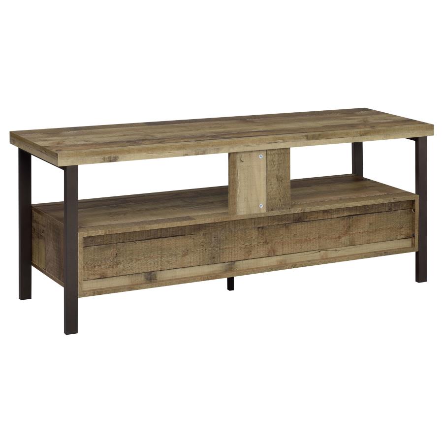 (image for) Ruston 2-drawer Engineered Wood 59" TV Stand Weathered Pine