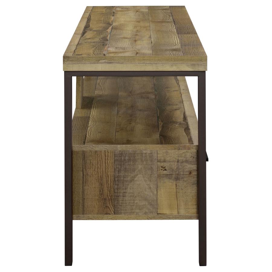 (image for) Ruston 2-drawer Engineered Wood 59" TV Stand Weathered Pine