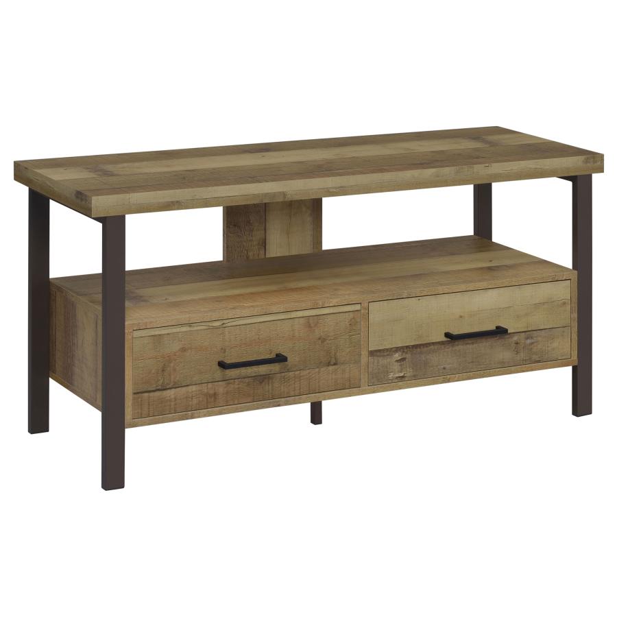 (image for) Ruston 2-drawer Engineered Wood 48" TV Stand Weathered Pine