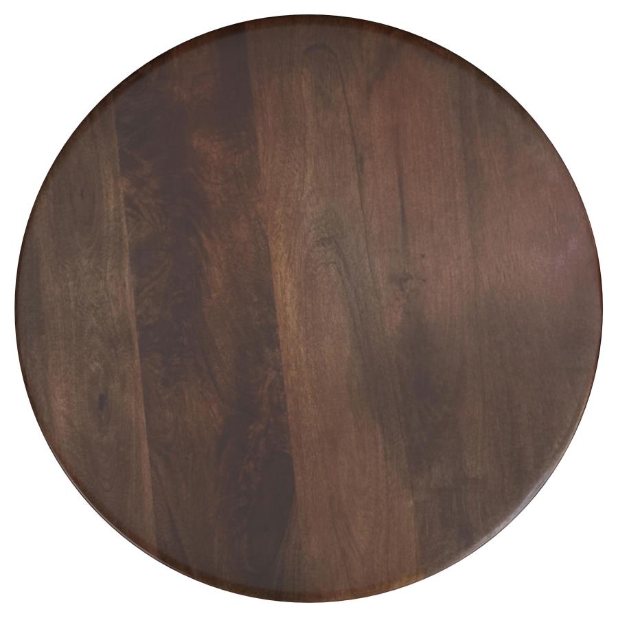 (image for) Dale Round Solid Mango Wood Side End Table Brown