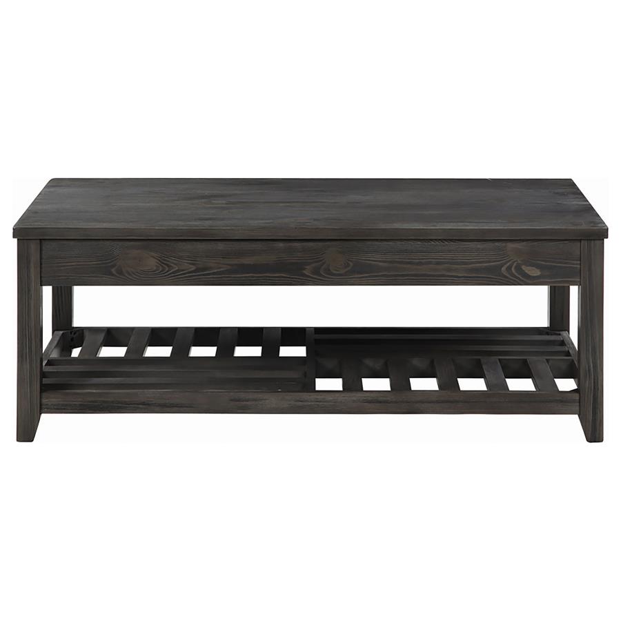 (image for) Cliffview Rectangular Wood Lift Top Coffee Table Grey