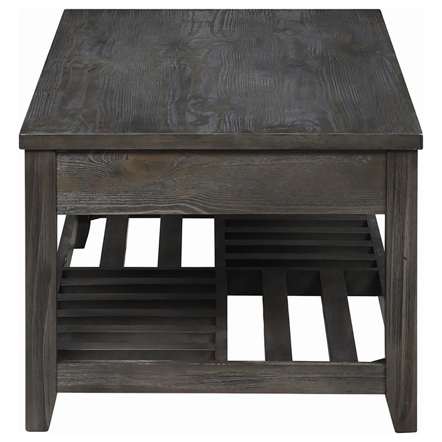 (image for) Cliffview Rectangular Wood Lift Top Coffee Table Grey