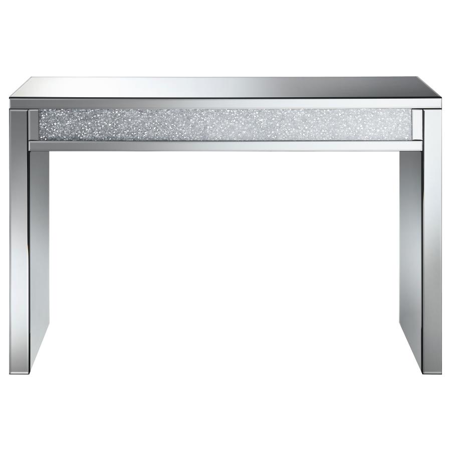 (image for) Gillian Mirrored Acrylic Entryway Console Table Silver