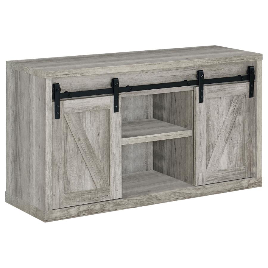 (image for) Brockton 2-door Engineered Wood 48" TV Stand Grey Driftwood