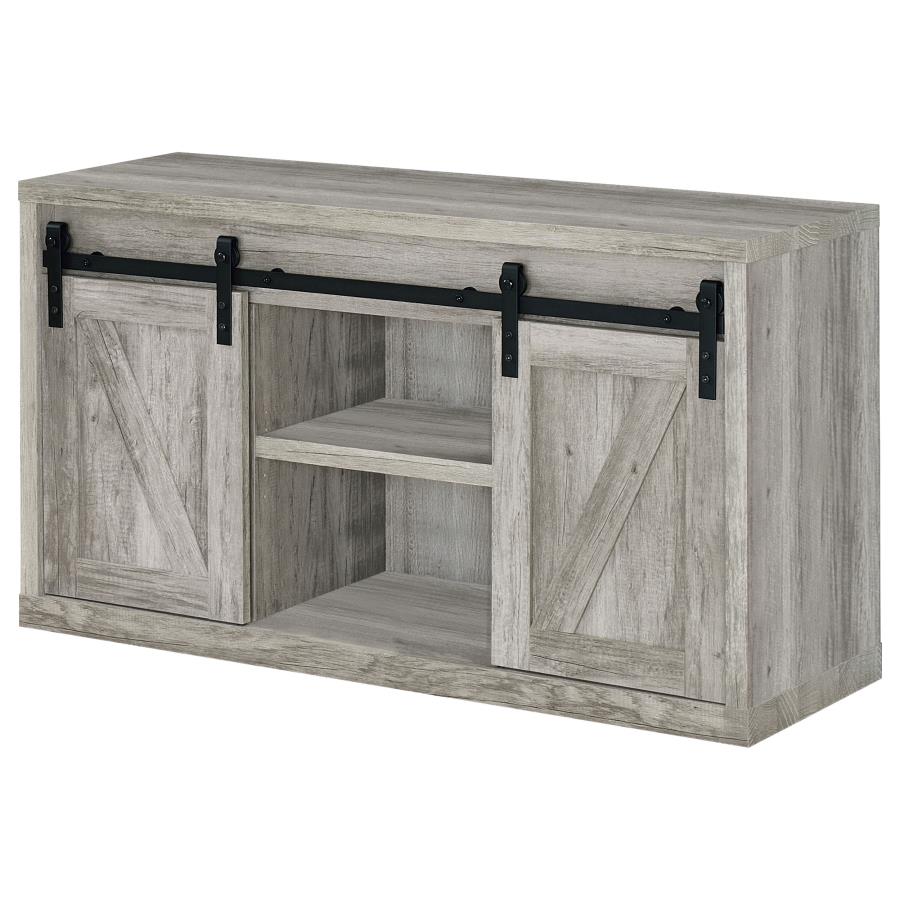 (image for) Brockton 2-door Engineered Wood 48" TV Stand Grey Driftwood