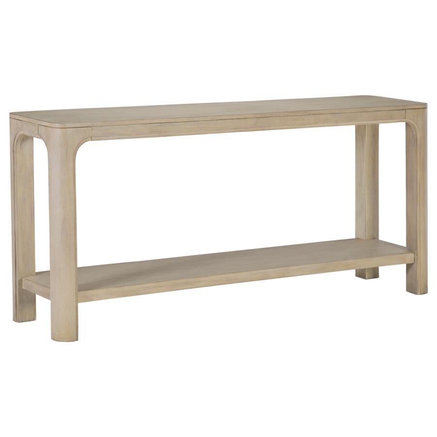 (image for) Solano 64-inch Entryway Console Sofa Table Weathered Mango