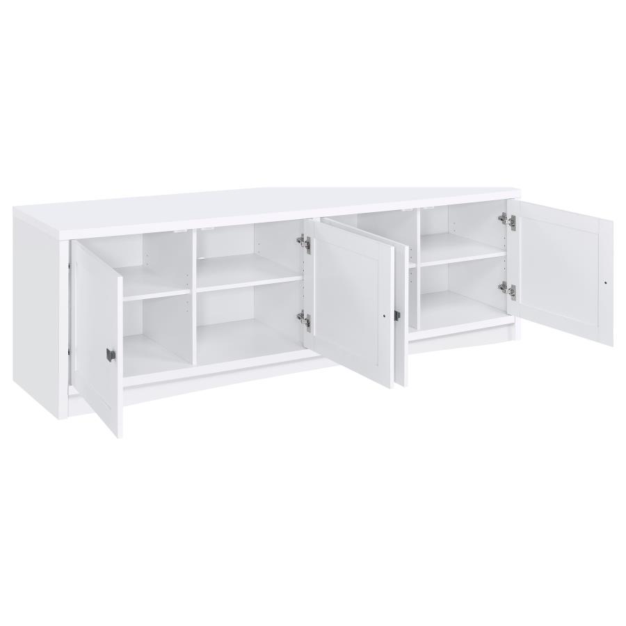 (image for) Laughlin 3-piece Entertainment Center TV Stand White