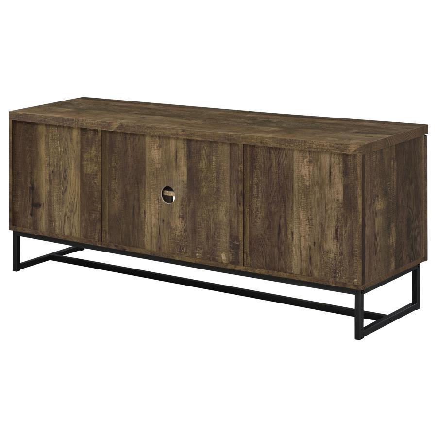 (image for) Myles 2-door Engineered Wood 60" TV Stand Rustic Oak