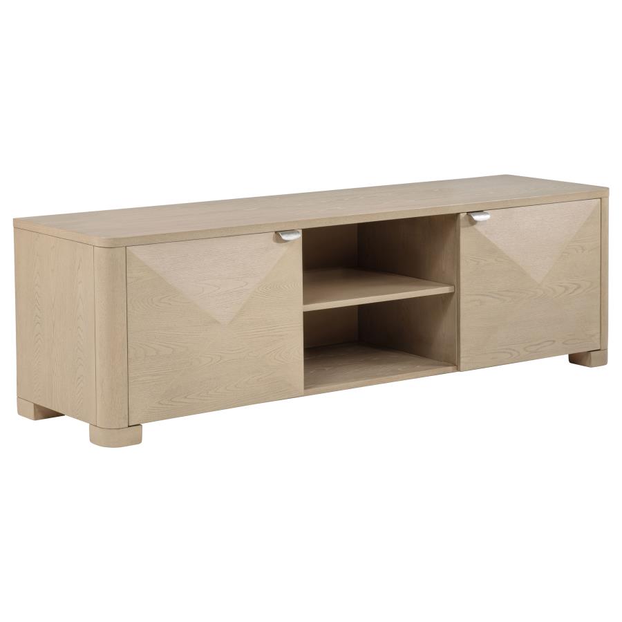 (image for) Marcelo 71-inch TV Stand Media Console Light Elm