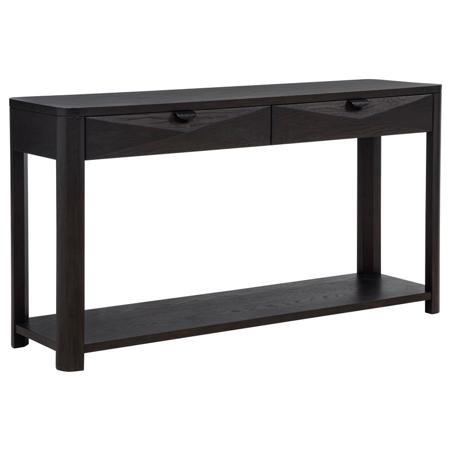 (image for) Marcelo Sofa Console Table with 2 Drawers and Shelf Coffee