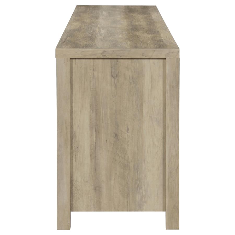 (image for) Madra 2-door Engineered Wood 79" TV Stand Distressed Pine