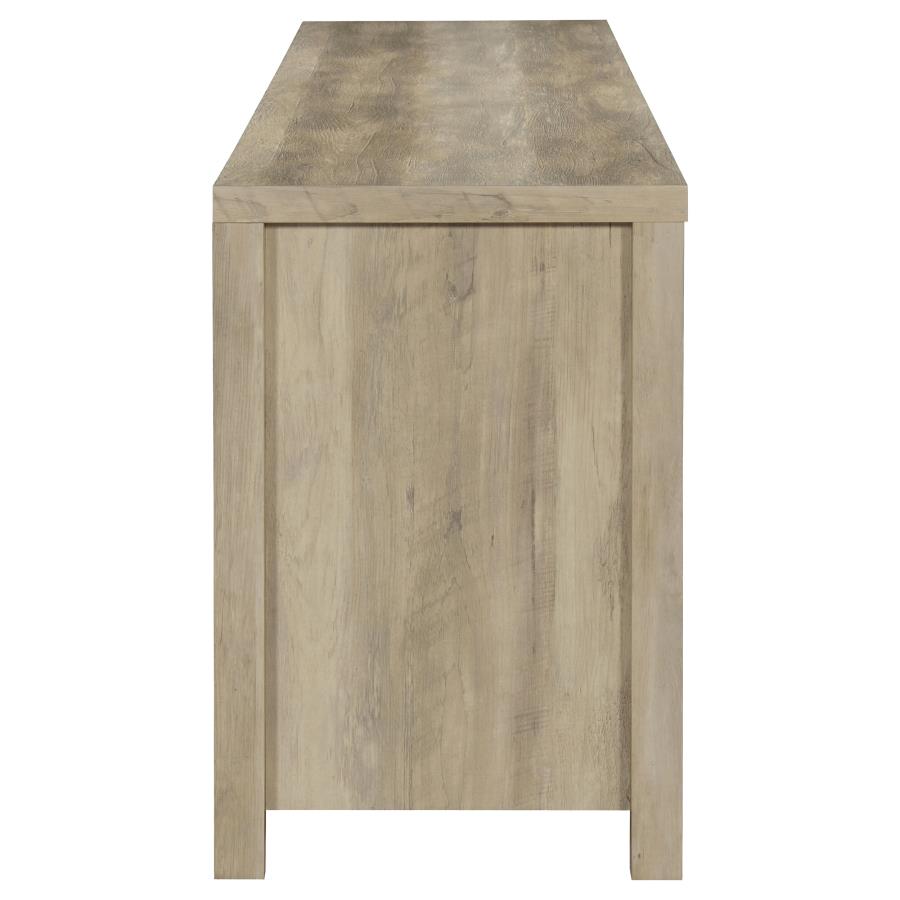 (image for) Madra 2-door Engineered Wood 79" TV Stand Distressed Pine