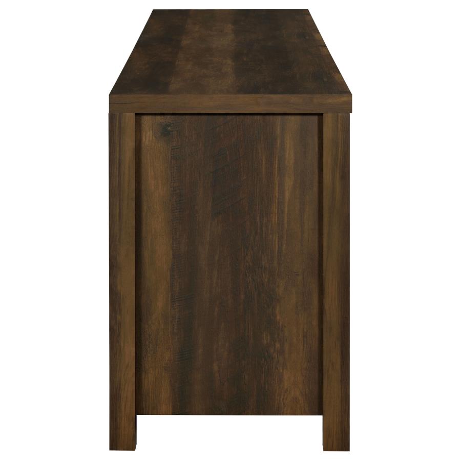 (image for) Madra 2-door Engineered Wood 79" TV Stand Dark Pine