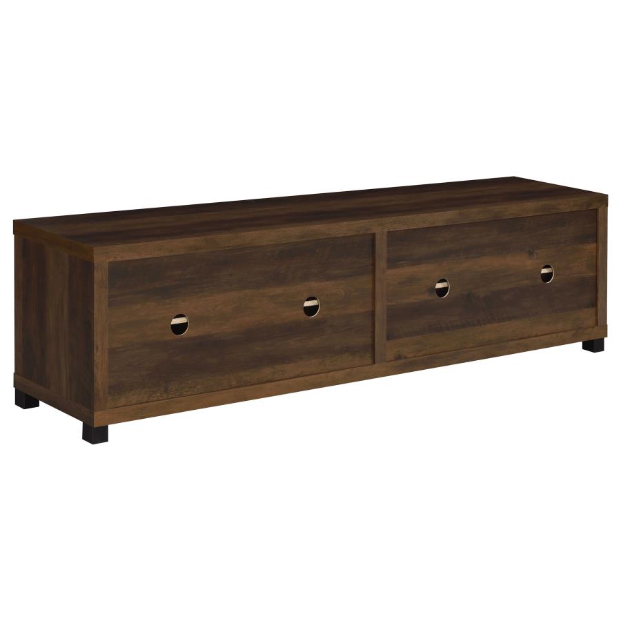 (image for) Sachin 4-door Engineered Wood 79" TV Stand Dark Pine