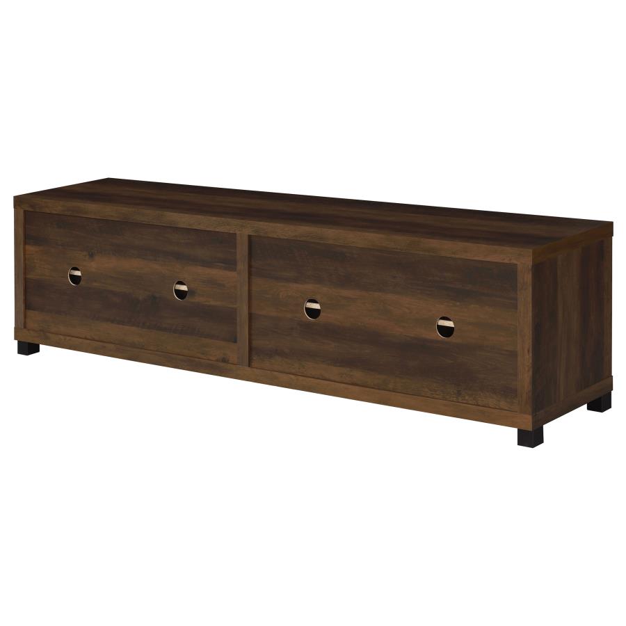 (image for) Sachin 4-door Engineered Wood 79" TV Stand Dark Pine