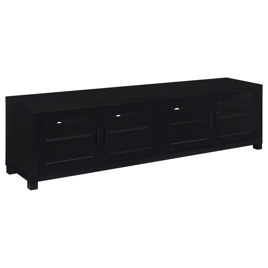 (image for) Jupiter 4-door Engineered Wood 79-inch TV Stand Black