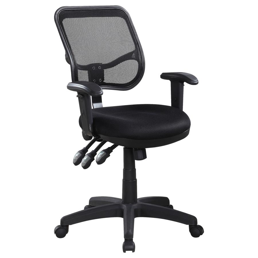 (image for) Rollo Upholstered Adjustable Ergonomic Office Chair Black