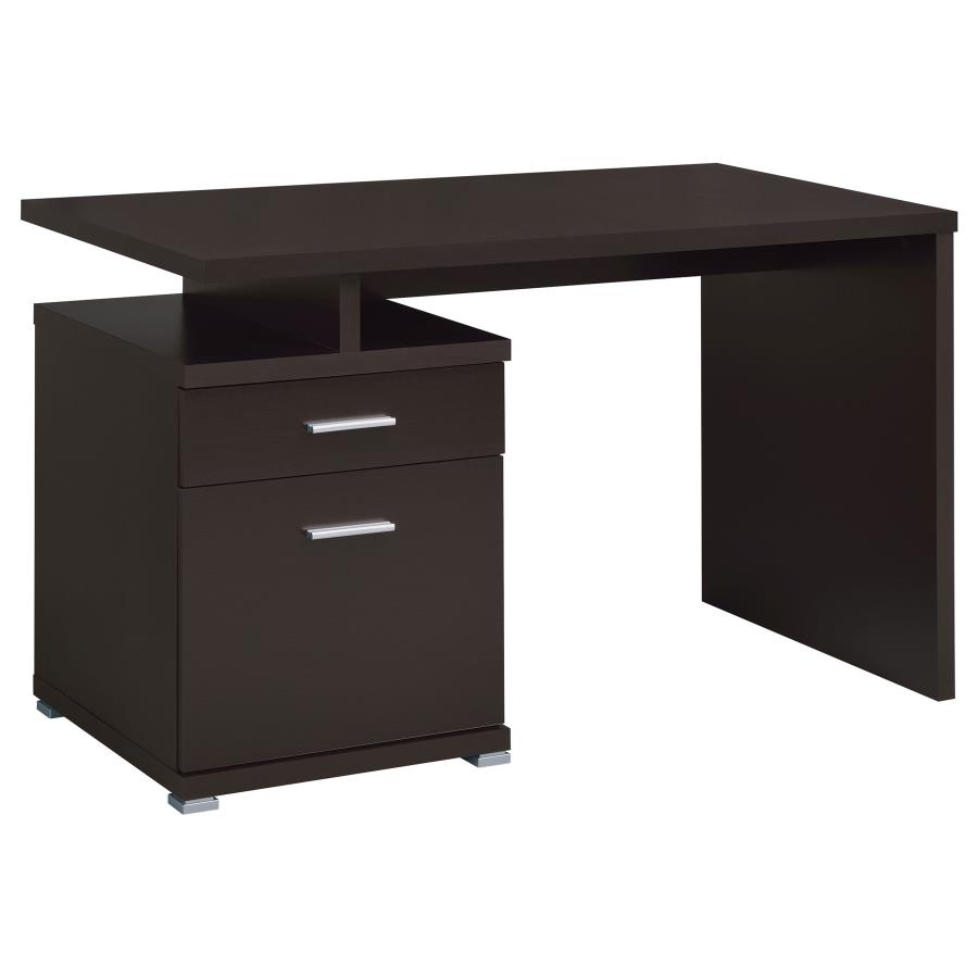 (image for) Irving 47-inch 2-drawer Office Computer Desk Cappuccino - Click Image to Close