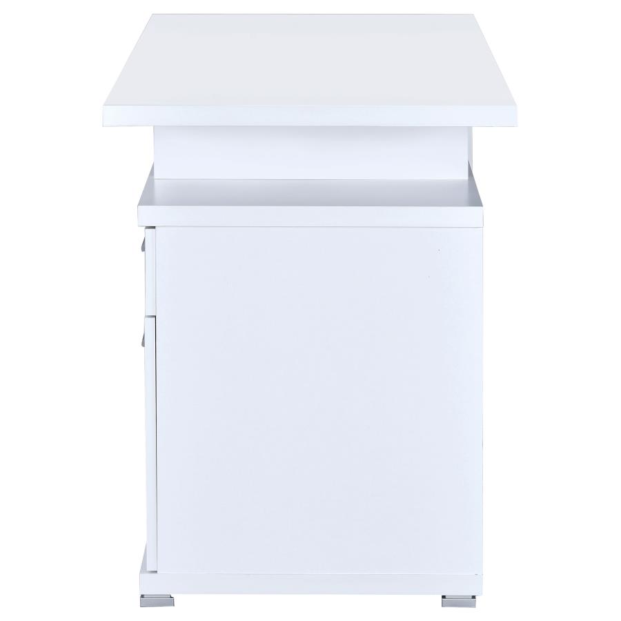 (image for) Irving 47-inch 2-drawer Office Computer Desk White