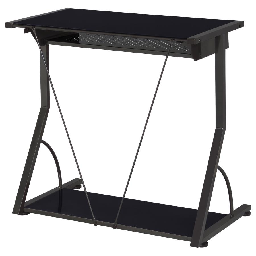 (image for) Alastair 30-inch Computer Desk with Keyboard Tray Black