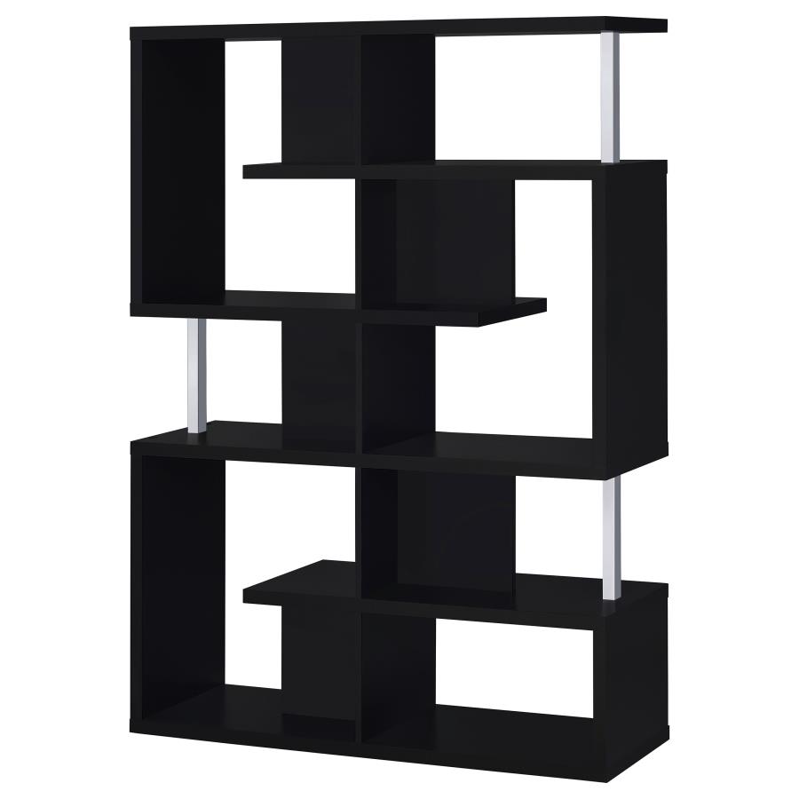 (image for) Hoover 63-inch 5-shelf Bookshelf Black