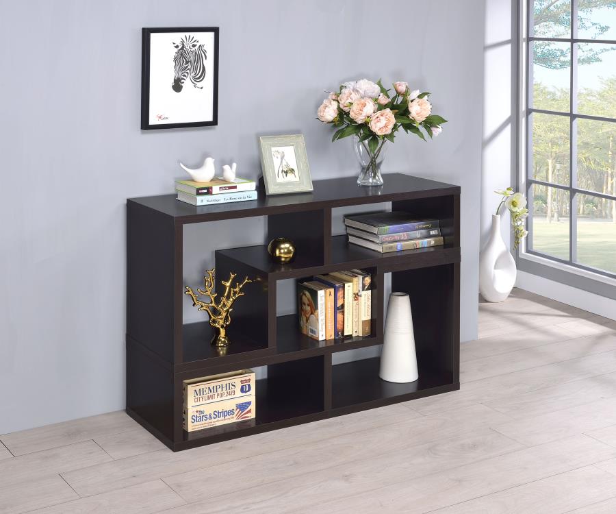 (image for) Velma Multipurpose TV Stand and Bookshelf Cappuccino