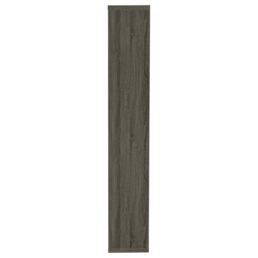 (image for) Theo 71-inch 6-shelf Bookshelf Weathered Grey