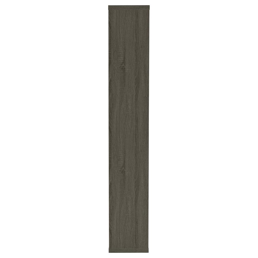 (image for) Corey 71-inch 8-shelf Bookshelf Weathered Grey