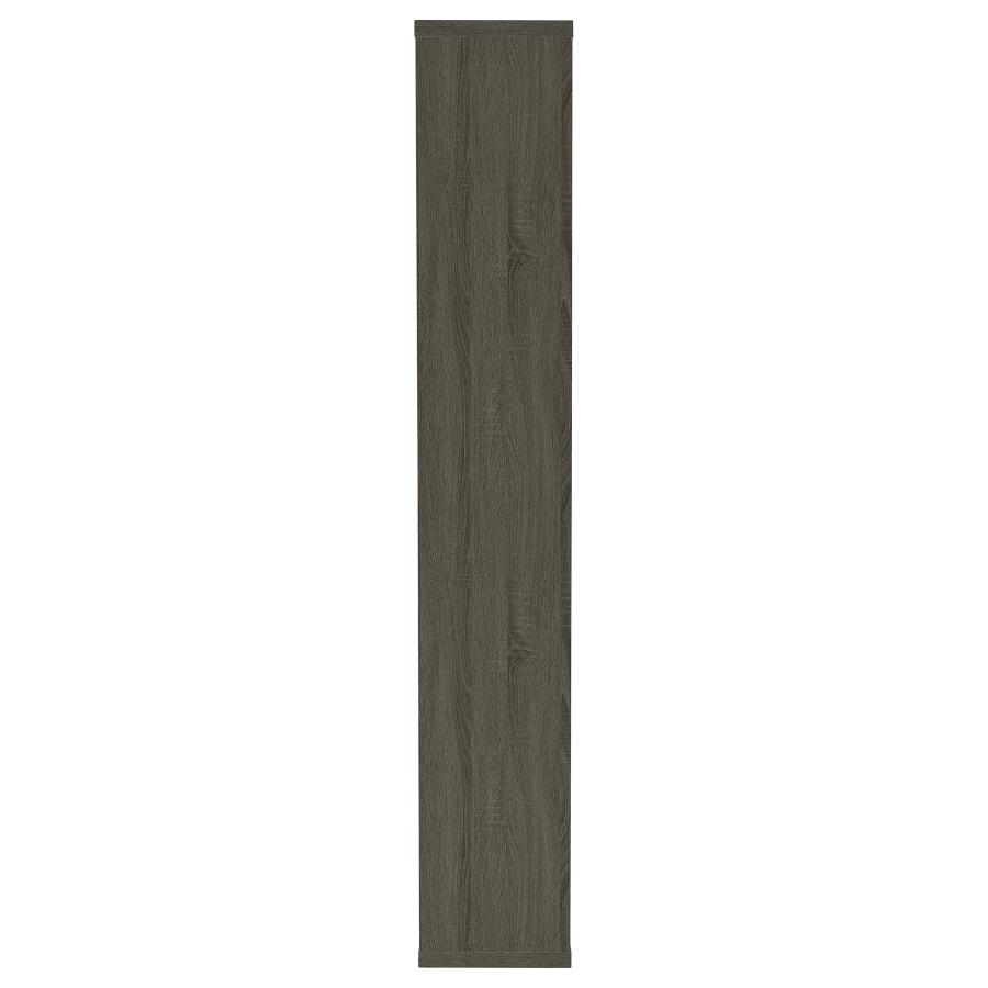 (image for) Corey 71-inch 8-shelf Bookshelf Weathered Grey