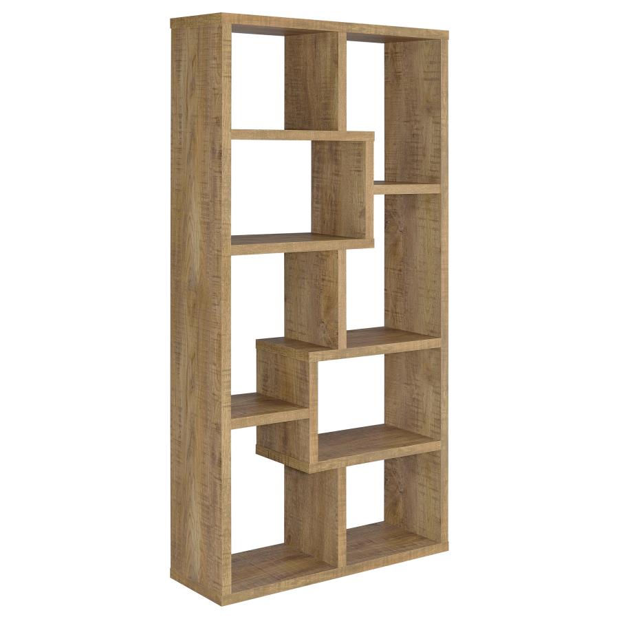 (image for) Theo 71-inch 6-shelf Bookshelf Mango