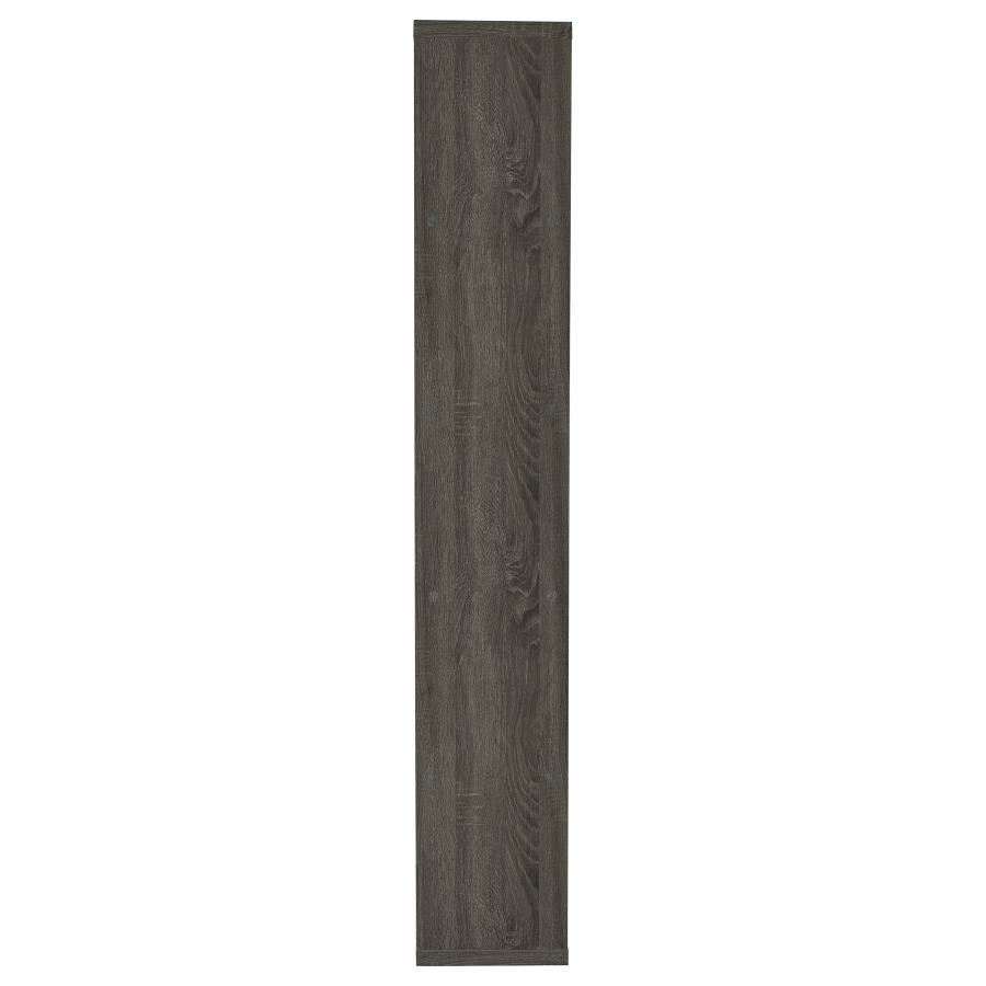 (image for) Joey 71-inch 5-shelf Bookshelf Weathered Grey