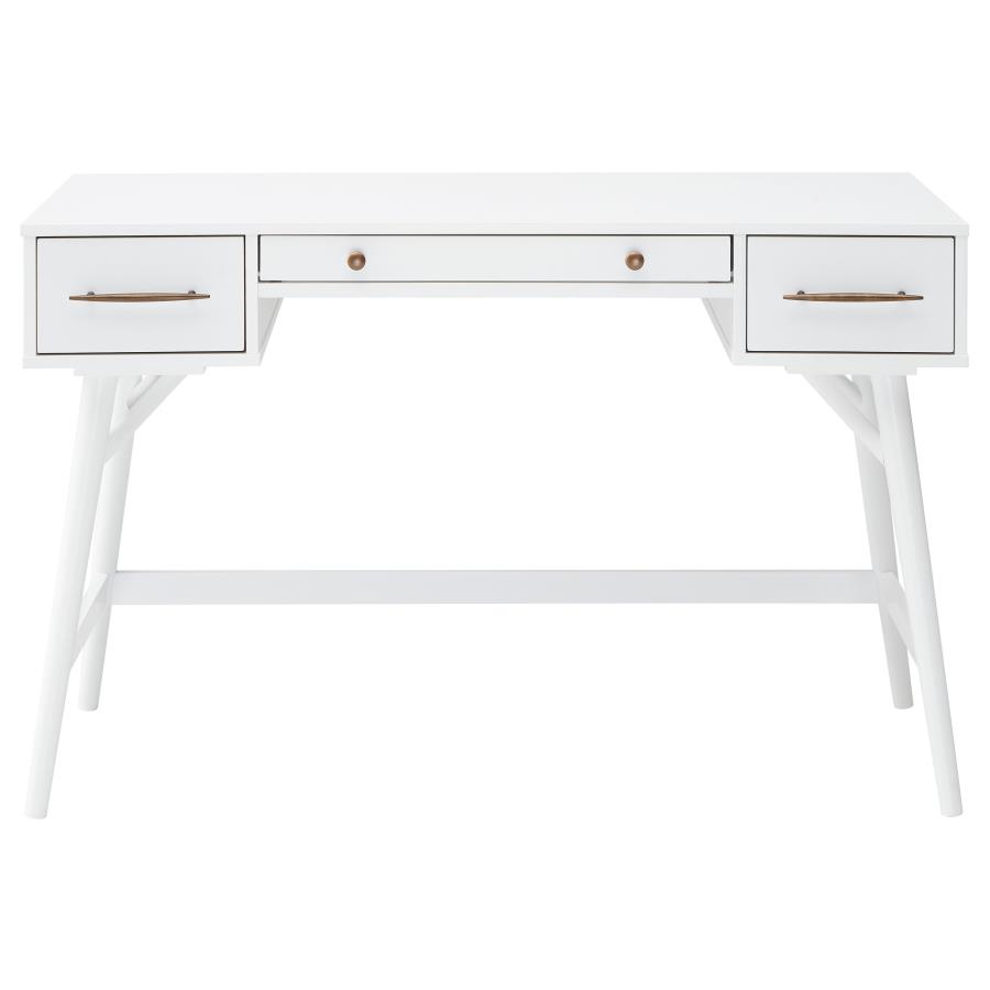 (image for) Mugga 47-inch 3-drawer Wood Writing Desk White