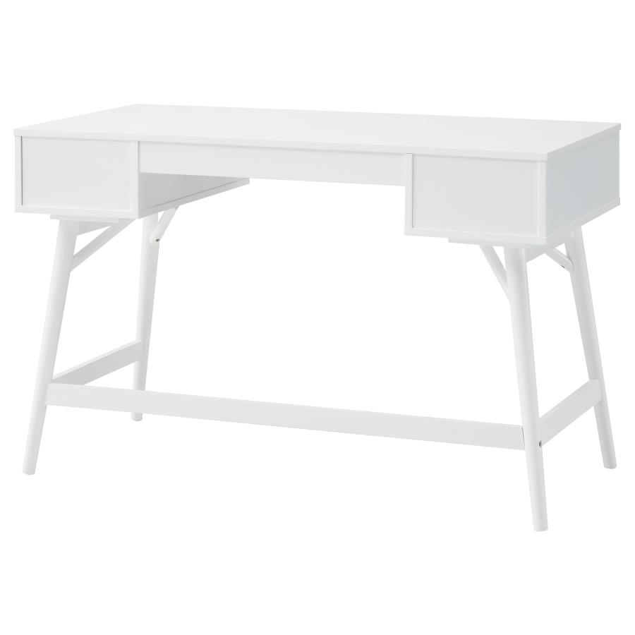 (image for) Mugga 47-inch 3-drawer Wood Writing Desk White