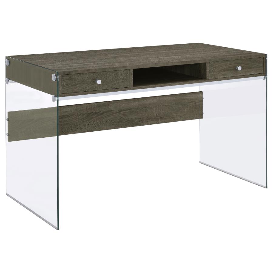 (image for) Dobrev 48-inch 2-drawer Writing Desk Weathered Grey