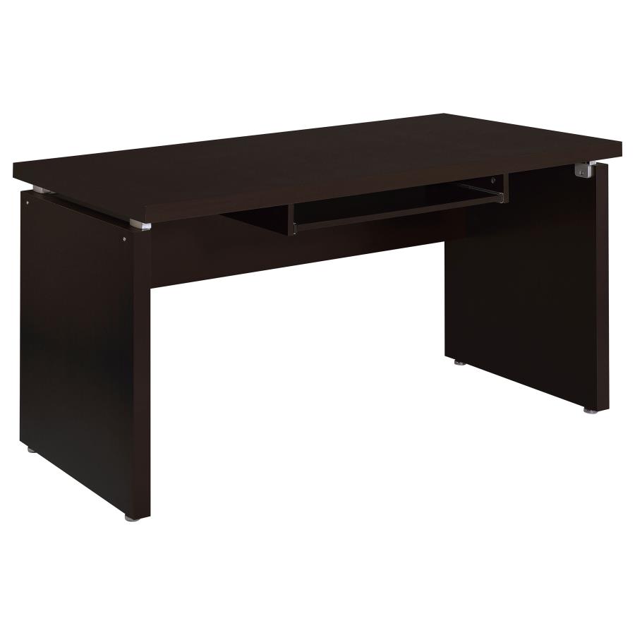 (image for) Skylar 55-inch Computer Desk with Keyboard Drawer Cappuccino