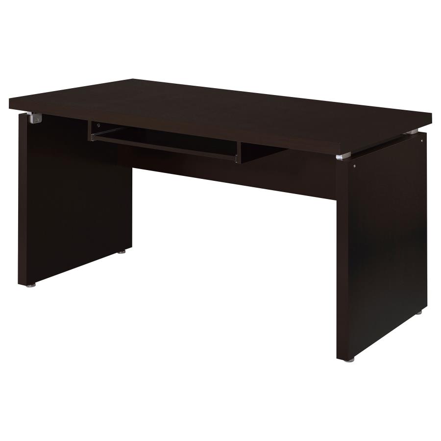 (image for) Skylar 55-inch Computer Desk with Keyboard Drawer Cappuccino