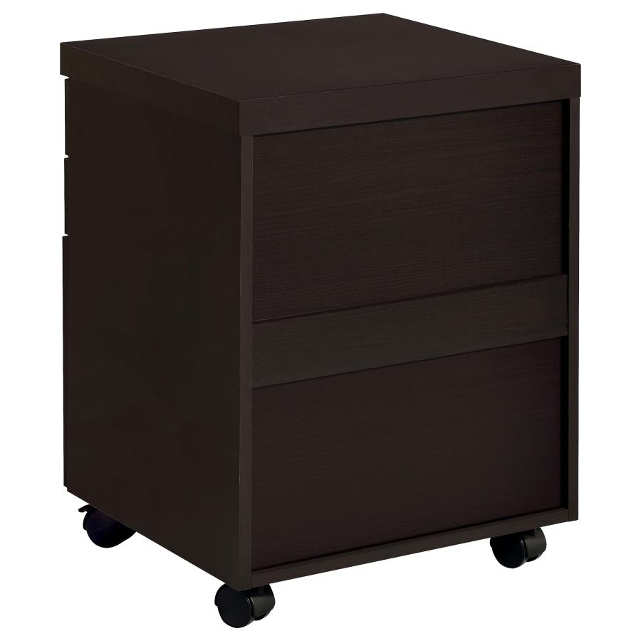 (image for) Skylar 3-drawer Home Office Mobile File Cabinet Cappuccino