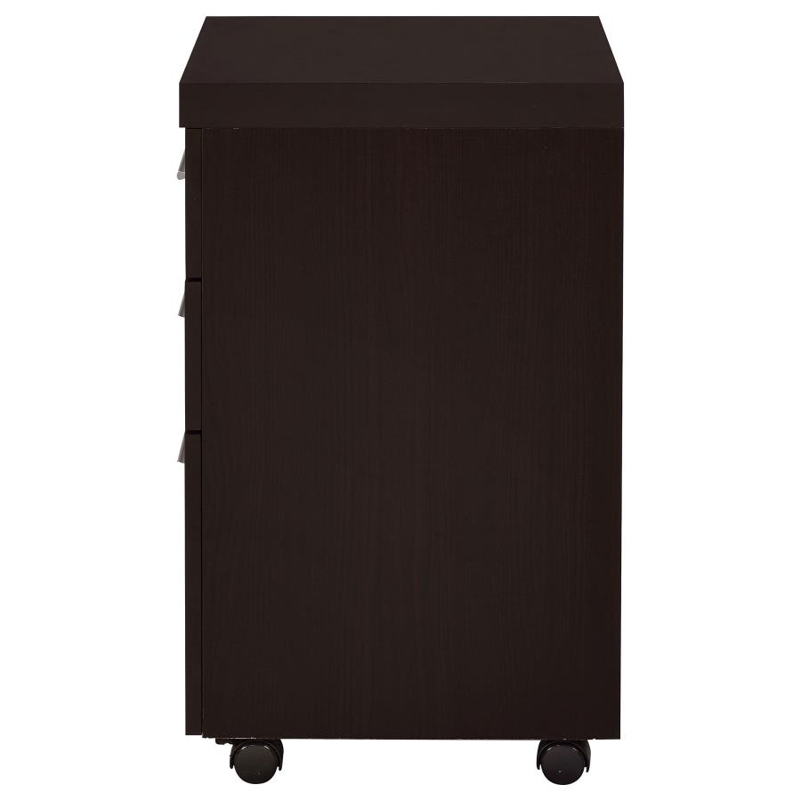 (image for) Skeena 3-drawer Mobile Office Storage Cabinet Cappuccino