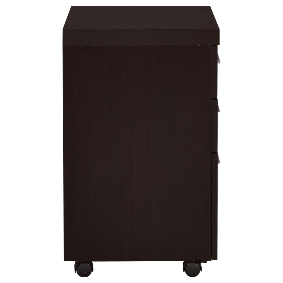 (image for) Skeena 3-drawer Mobile Office Storage Cabinet Cappuccino