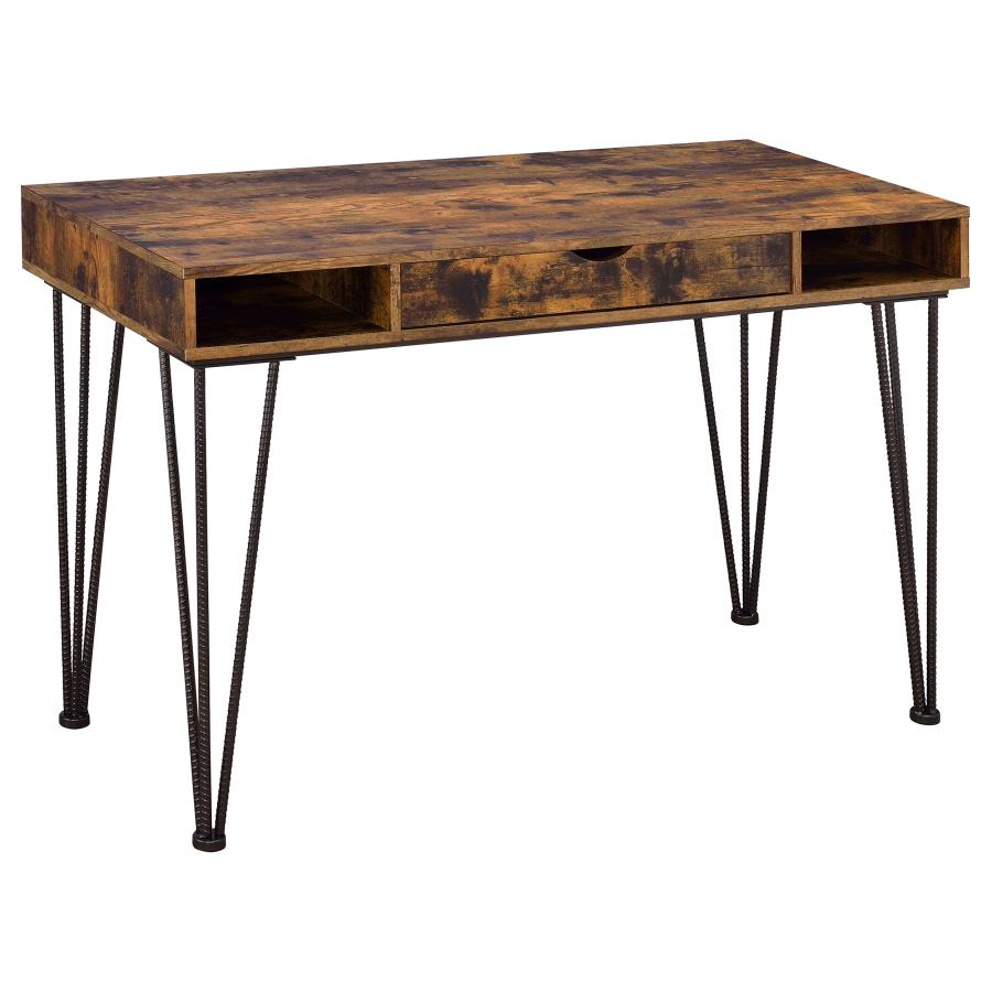 (image for) Olvera 47-inch 1-drawer Writing Desk Rustic Nutmeg