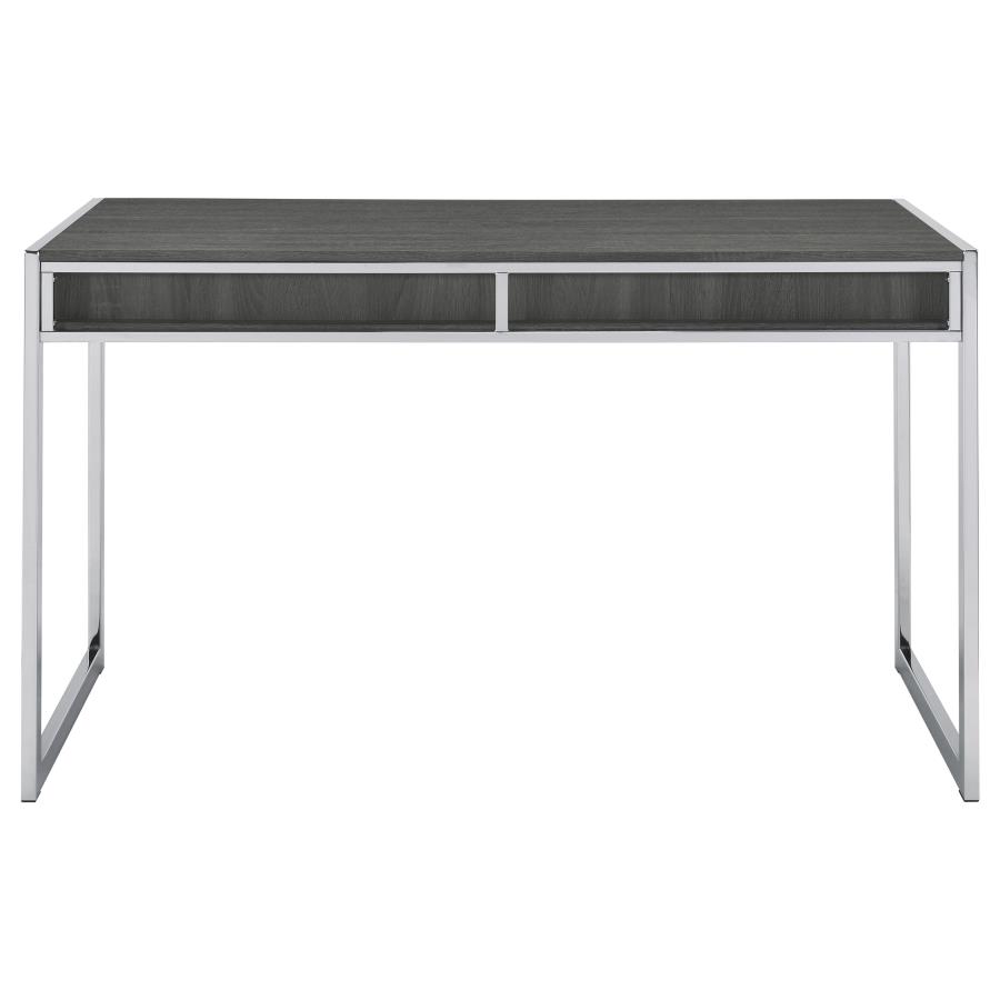 (image for) Wallice 49-inch 2-drawer Writing Desk Weathered Grey