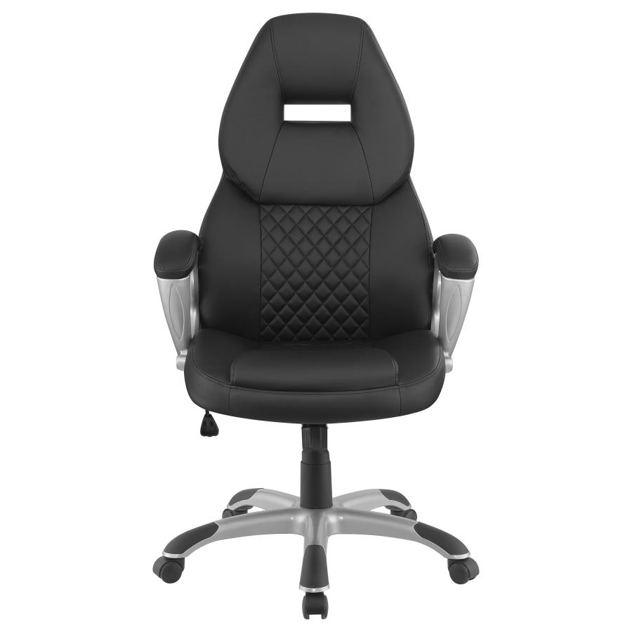 (image for) Bruce Upholstered Adjustable Home Office Desk Chair Black