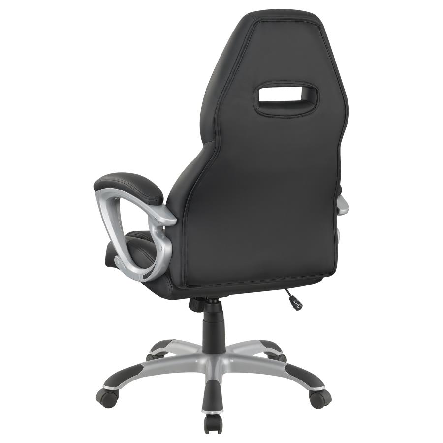 (image for) Bruce Upholstered Adjustable Home Office Desk Chair Black