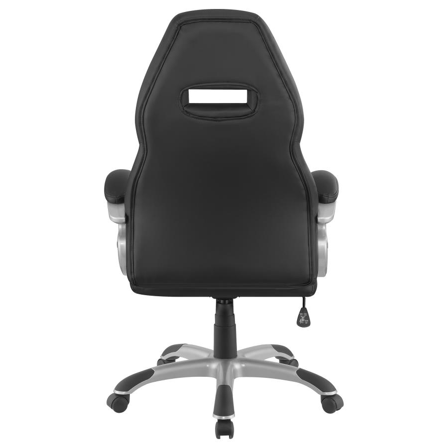 (image for) Bruce Upholstered Adjustable Home Office Desk Chair Black