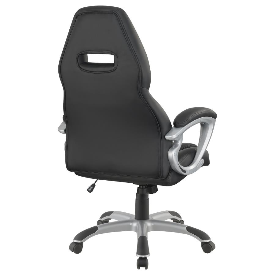 (image for) Bruce Upholstered Adjustable Home Office Desk Chair Black