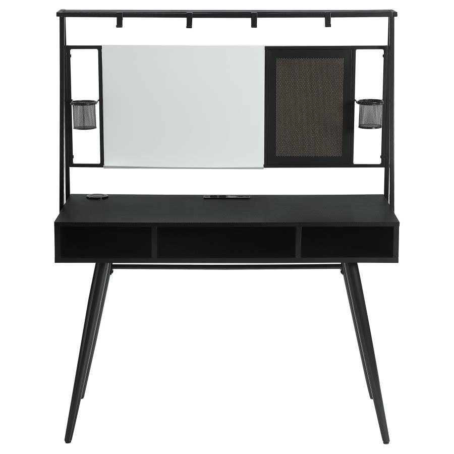 (image for) Jessie 47-inch Writing Desk with Whiteboard and USB Black