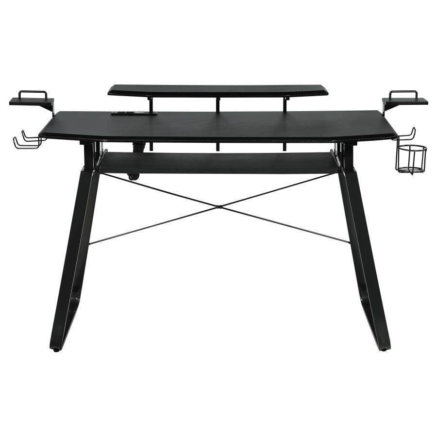 (image for) Alfie 59-inch Computer Gaming Desk with USB Ports Black