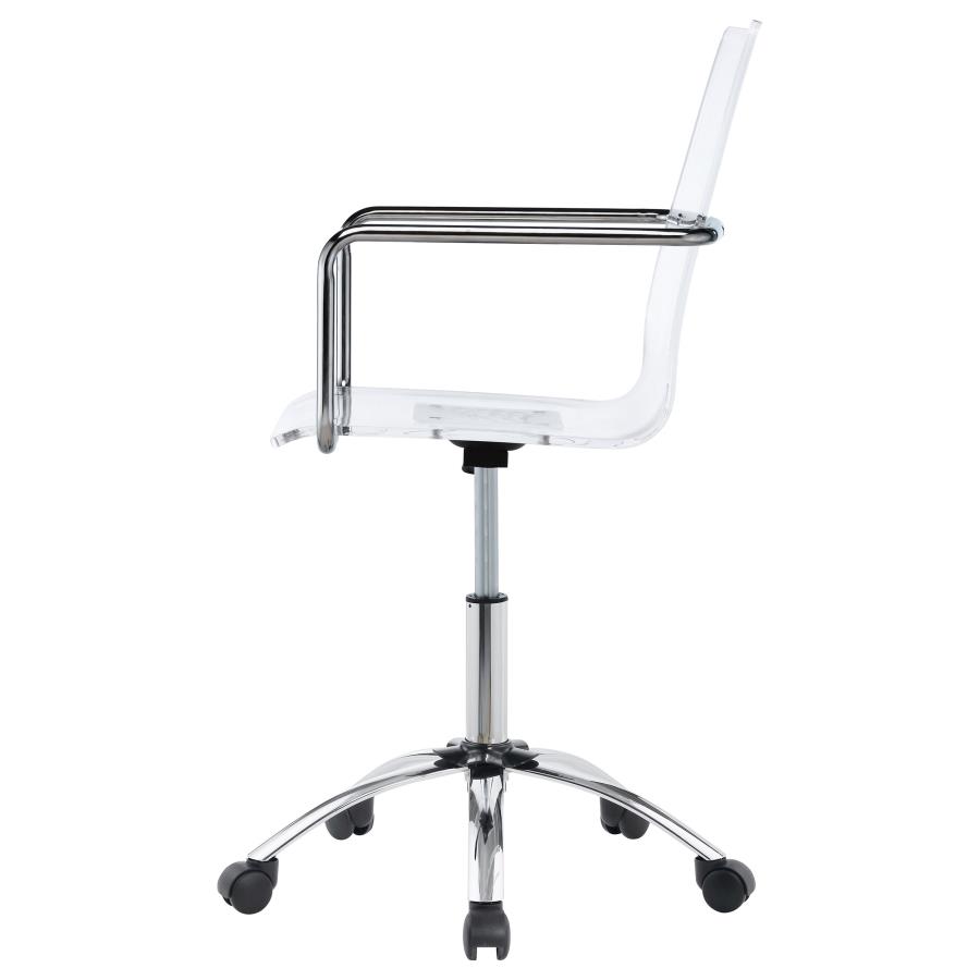 (image for) Amaturo Acrylic Adjustable Home Office Desk Chair Clear